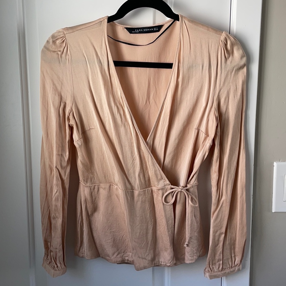 Zara wrap top